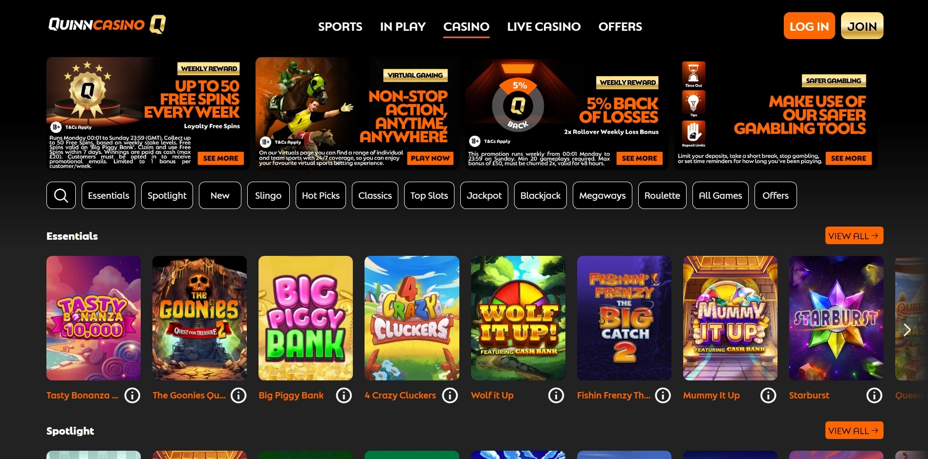 Top Non GamStop Casino with High Payouts via Debit Card: QuinnBet